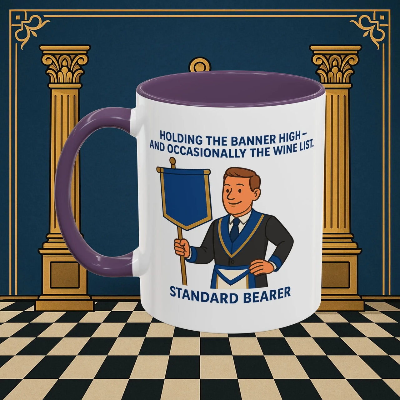 Masonic Mugs - Banner and Barrel - Provincial Standard Bearer Printify