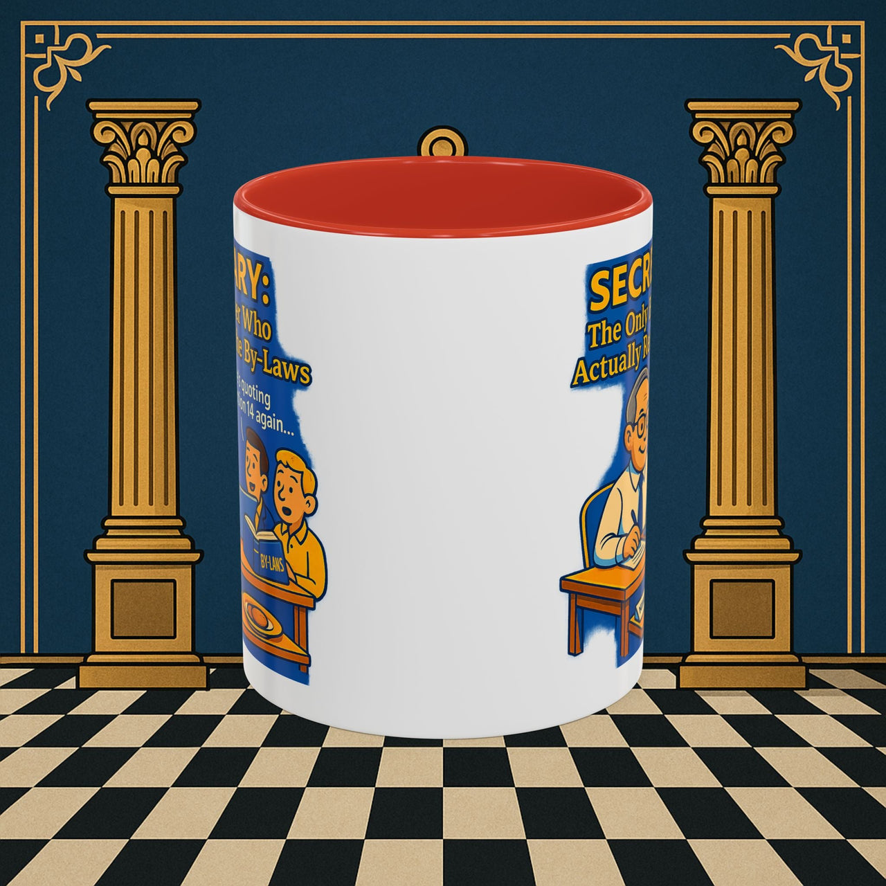 Masonic Mugs - Bureaucratic Bliss - Secretary Printify
