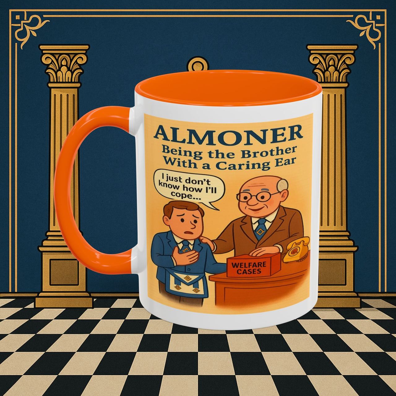 Masonic Mugs - Brotherly Welfare - Almoner Printify