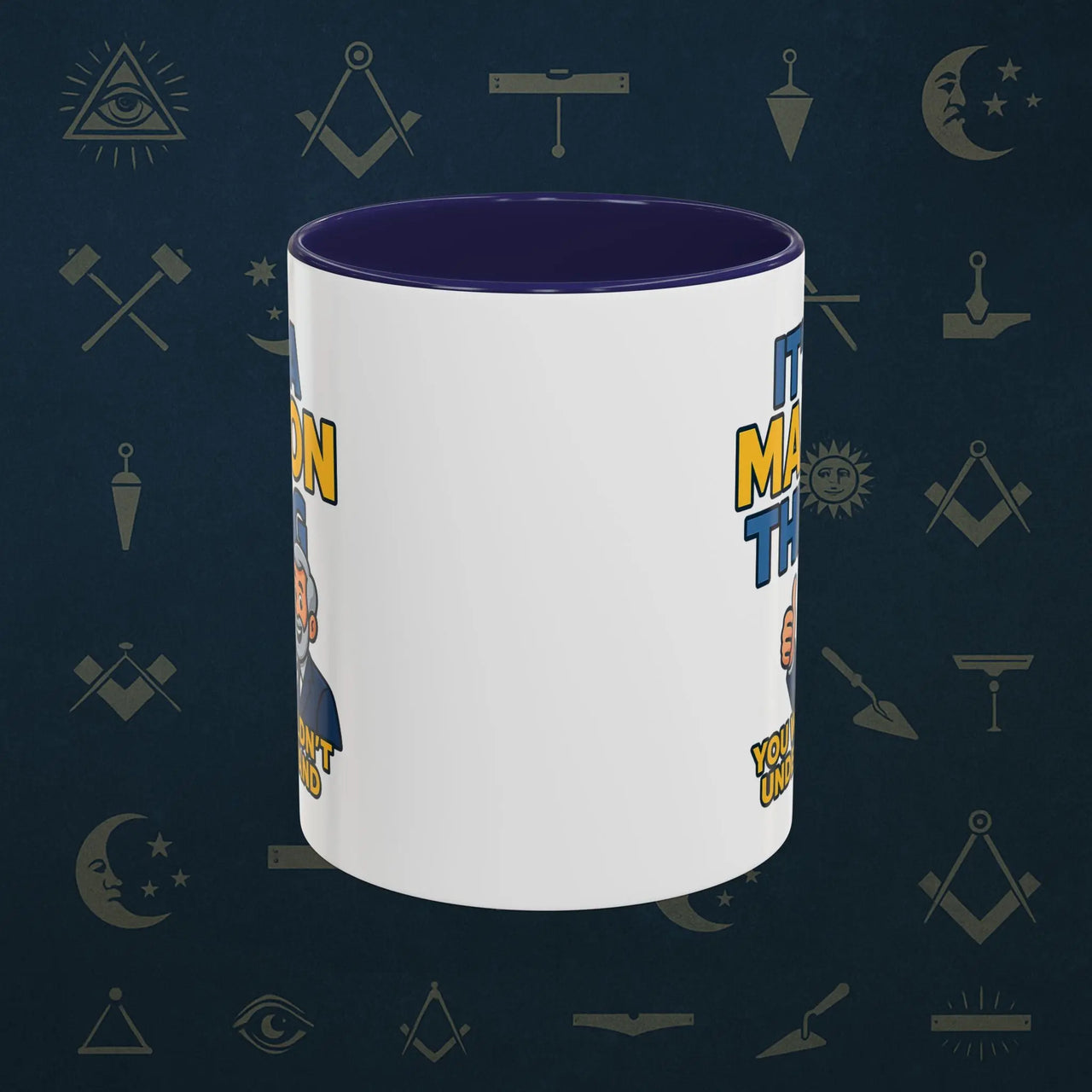 Masonic Mugs Ready to Go – It’s a Mason Thing (Accent Coloured 11oz Mug) Printify