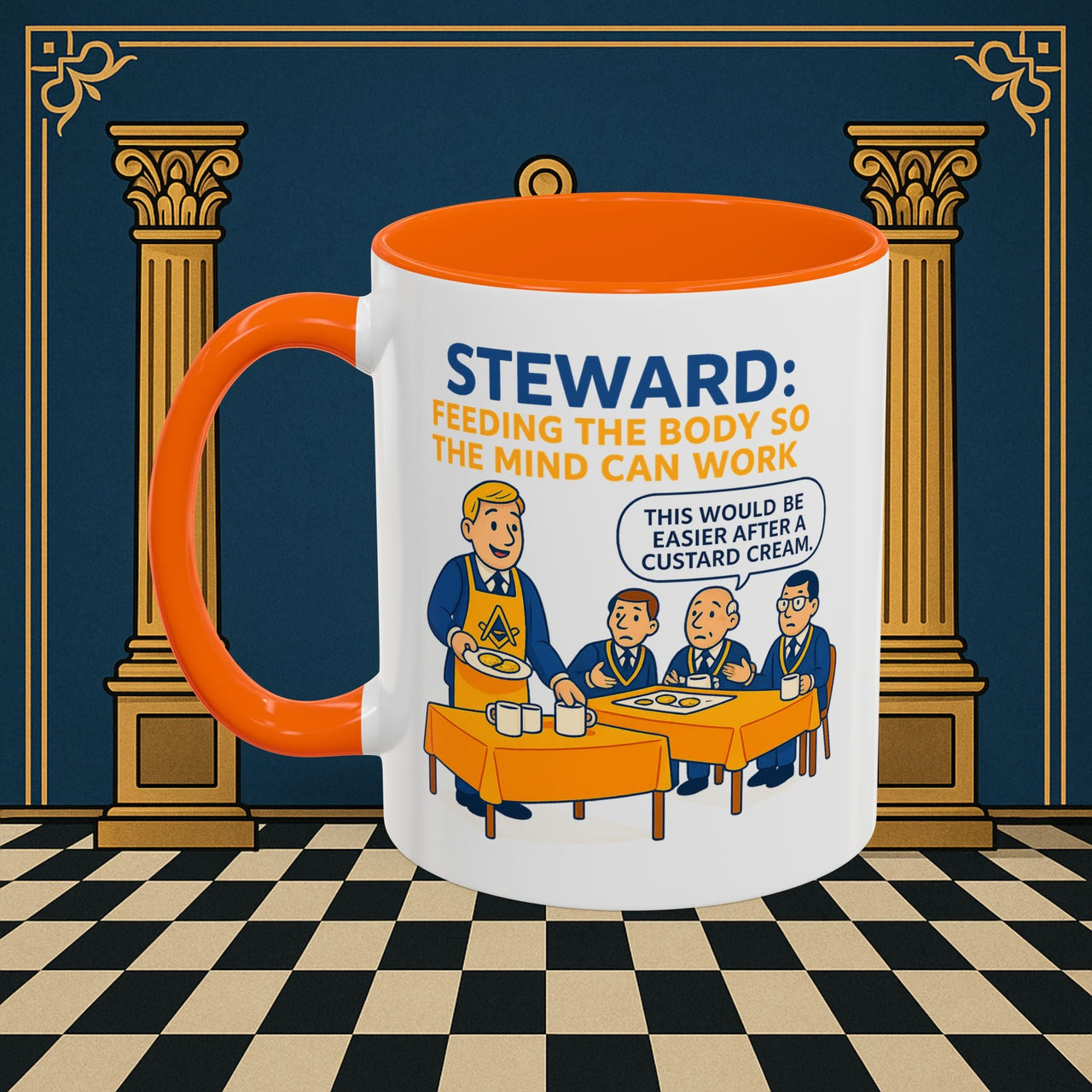 Masonic Mugs - Refreshment of Reason - Steward Printify