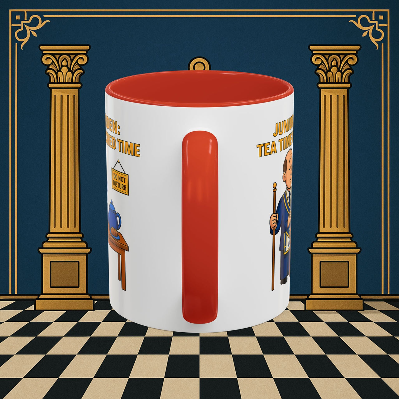 Masonic Mugs - Junior Warden: Tea Time is Sacred, Junior Warden Printify