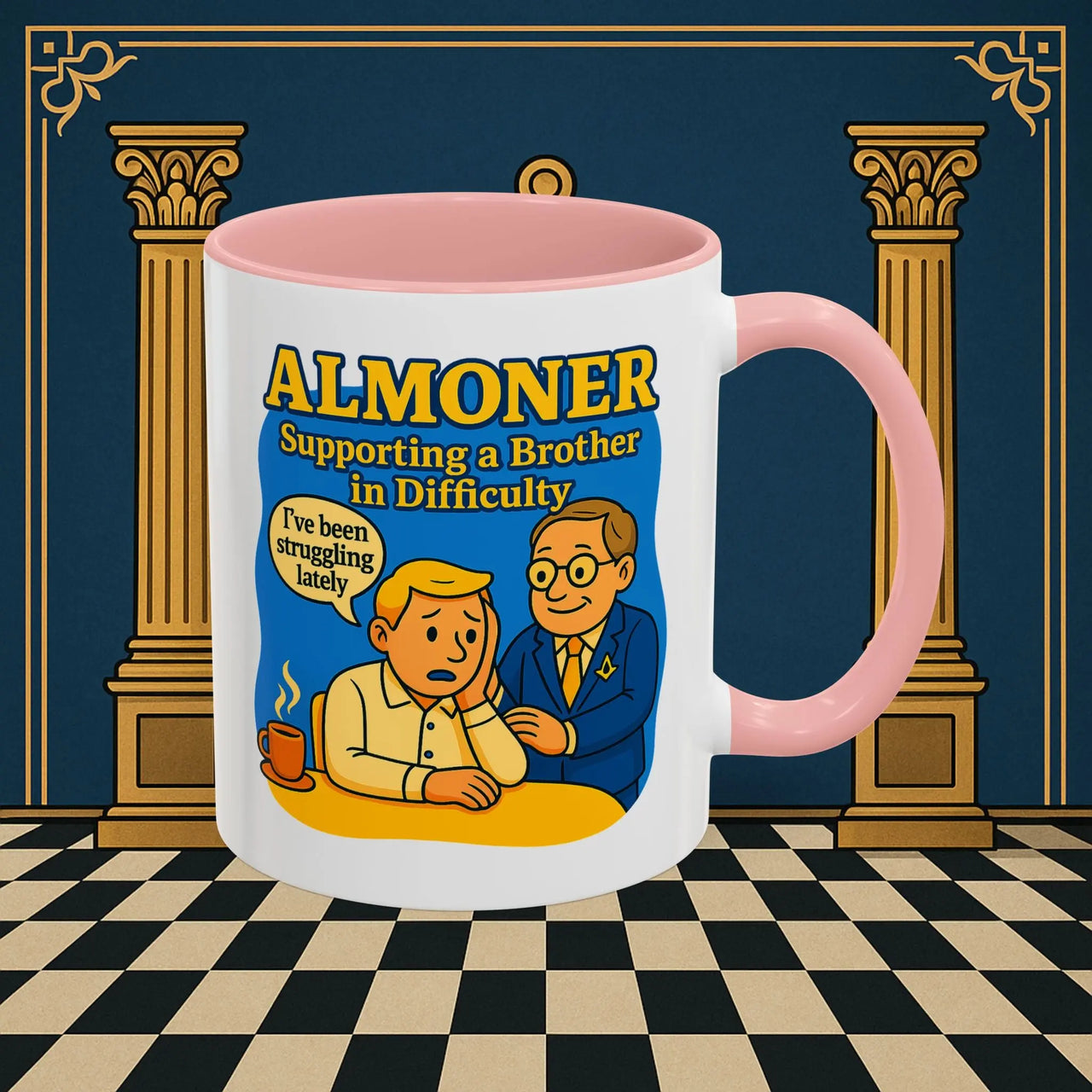 Masonic Mugs - Almoner's Assist - Almoner Printify