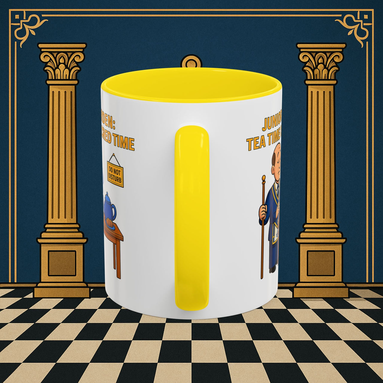Masonic Mugs - Junior Warden: Tea Time is Sacred, Junior Warden Printify