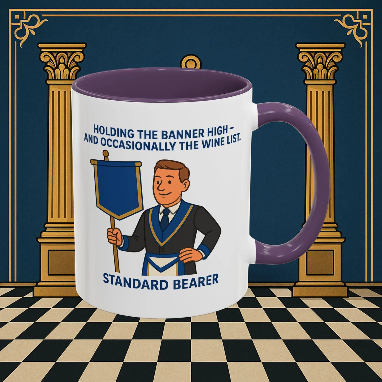 Masonic Mugs - Banner and Barrel - Provincial Standard Bearer Printify
