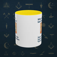 Masonic Mugs Ready to Go – Least Favourite App (Accent Coloured 11oz Mug) Printify