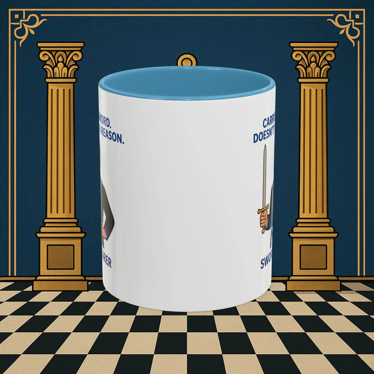 Masonic Mugs - Sword of Mystery - Provincial Sword Bearer Printify