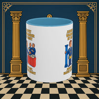 Masonic Mugs - Day/Night Professional: Dual Persona Comic Illustration, Junior Warden Printify