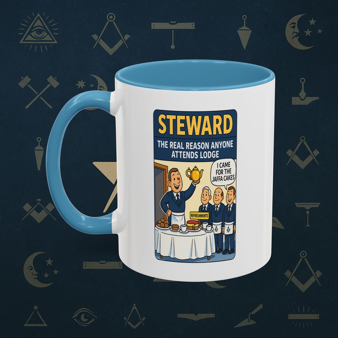 Masonic Mugs - Cake and Conspiracy - Steward Printify