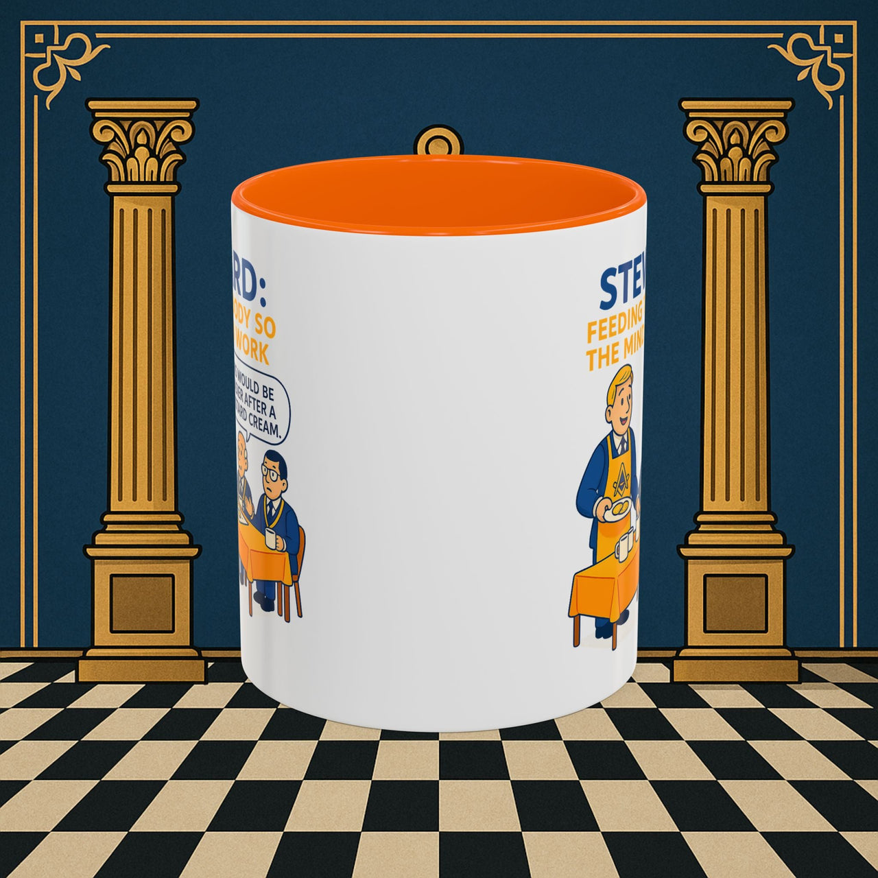 Masonic Mugs - Refreshment of Reason - Steward Printify