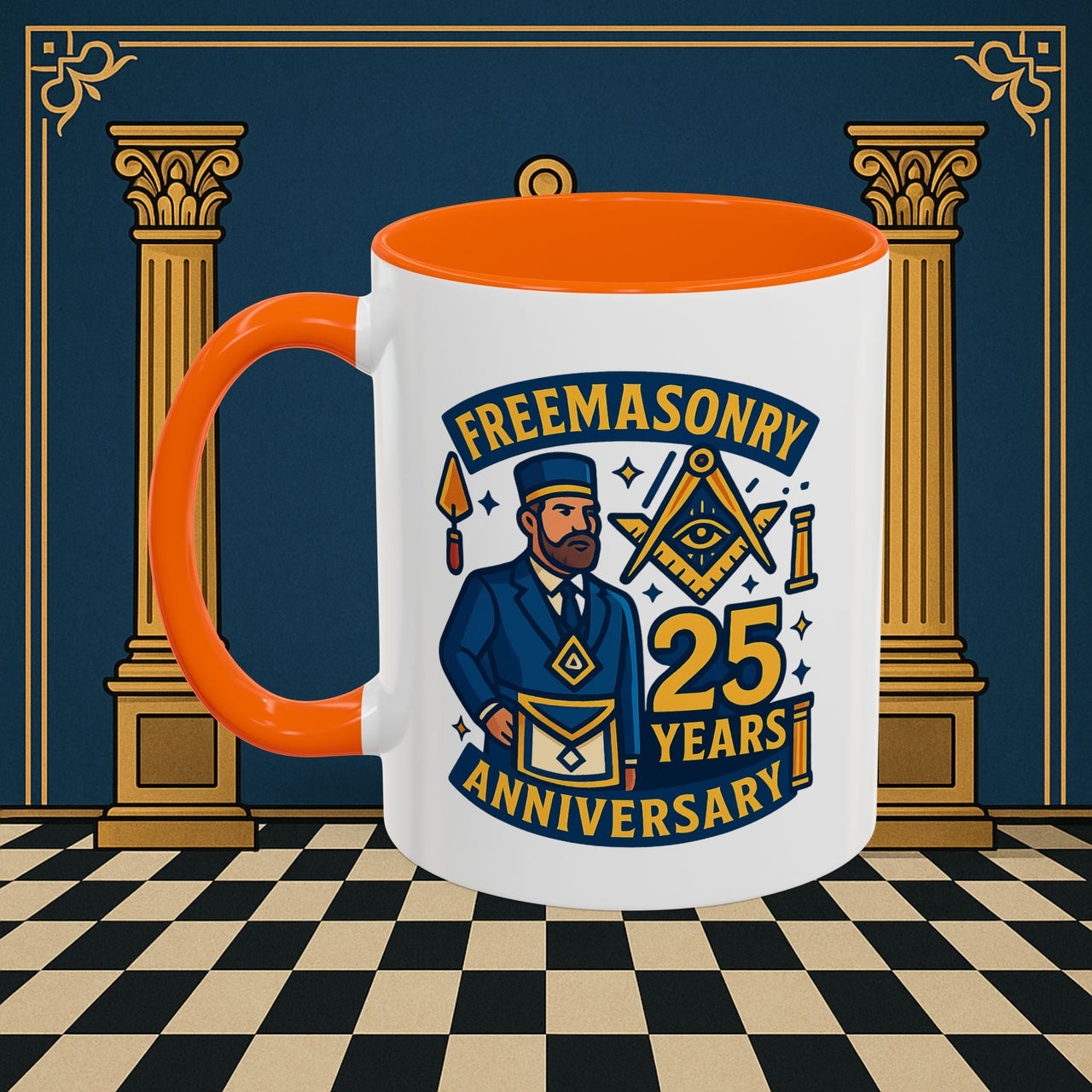 Masonic Mugs - Masonic Legacy - 25 years anniversary Printify