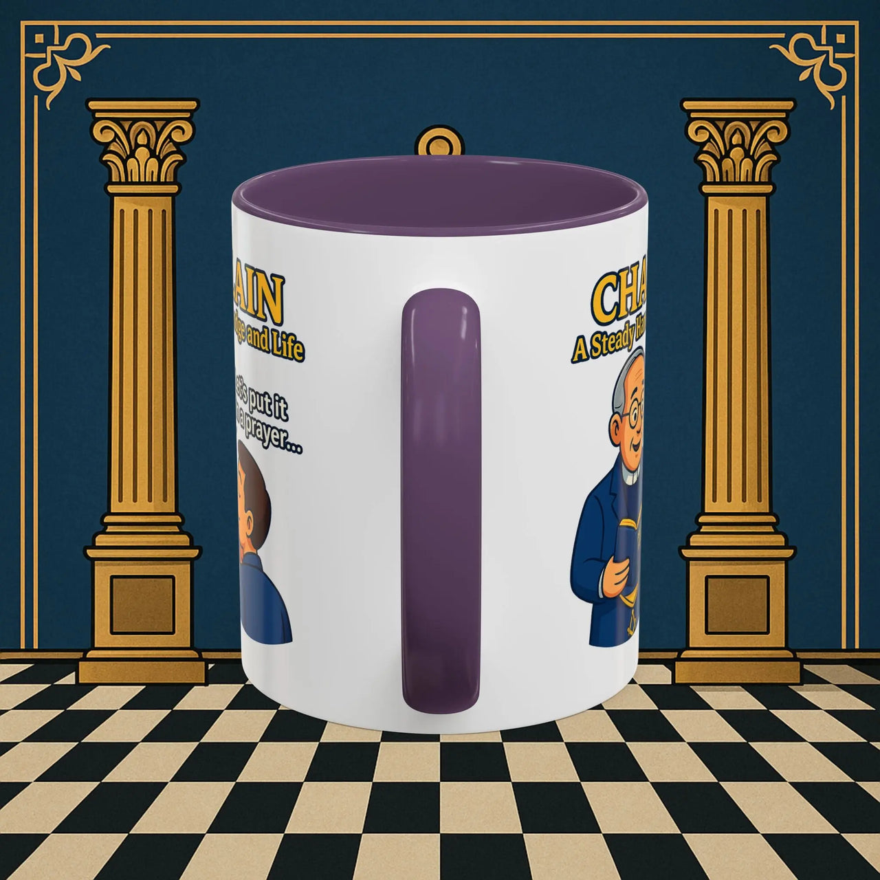 Masonic Mugs - Divine Guidance - Chaplain Printify