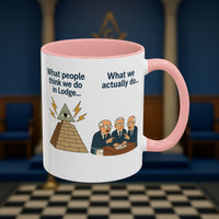Masonic Mugs Ready to Go – Just for the Ceremony (Accent Coloured 11oz Mug) Printify