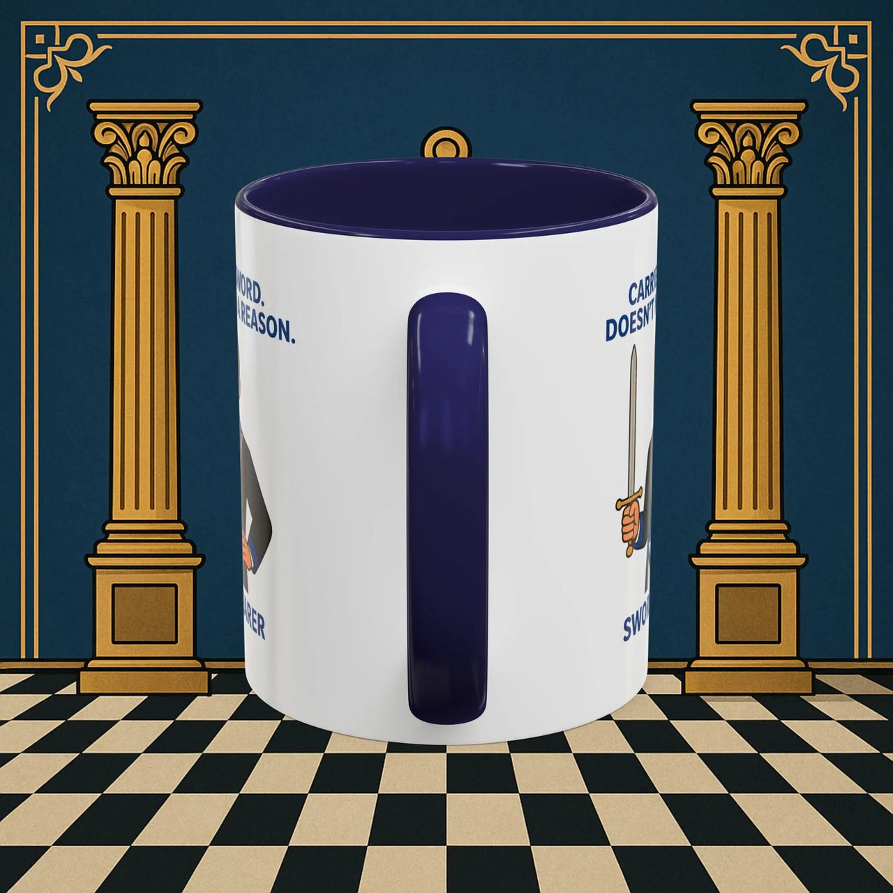 Masonic Mugs - Sword of Mystery - Provincial Sword Bearer Printify