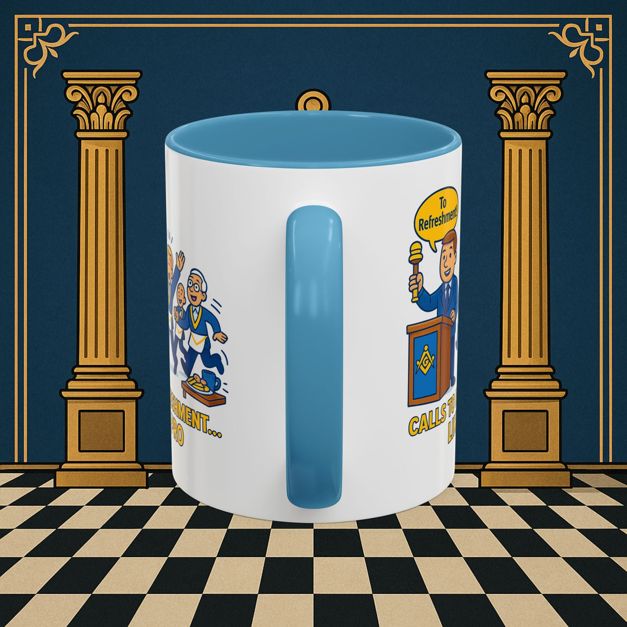 Masonic Mugs - Masonic Refreshment Revelry: Fraternal Lodge Humor, Junior Warden Printify