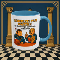 Masonic Mugs - Accent Coloured 11oz Mug - Wisdom Transfer Printify