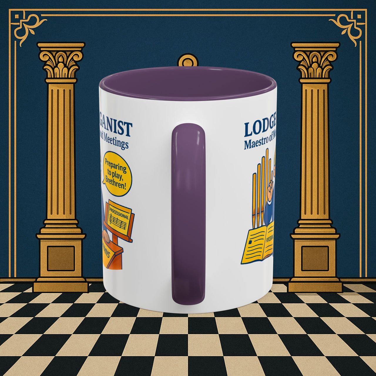 Masonic Mugs - Maestro of Melodies - Organist Printify