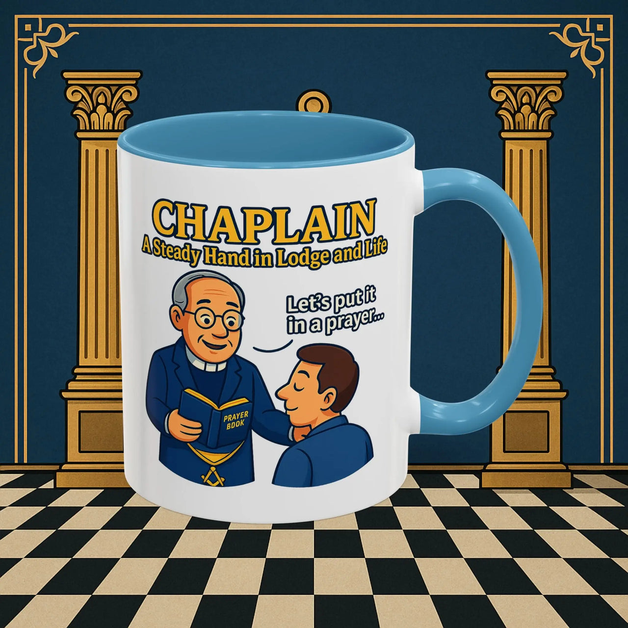 Masonic Mugs - Divine Guidance - Chaplain Printify