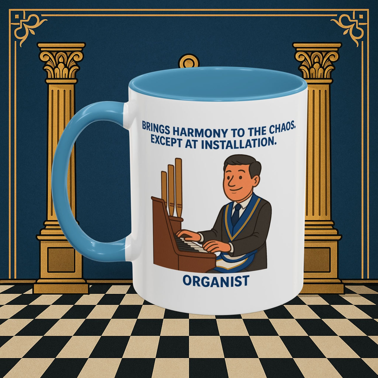 Masonic Mugs - Harmony Amid Chaos - Provincial Organist Printify