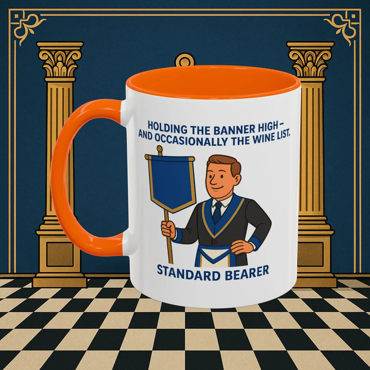 Masonic Mugs - Banner and Barrel - Provincial Standard Bearer Printify