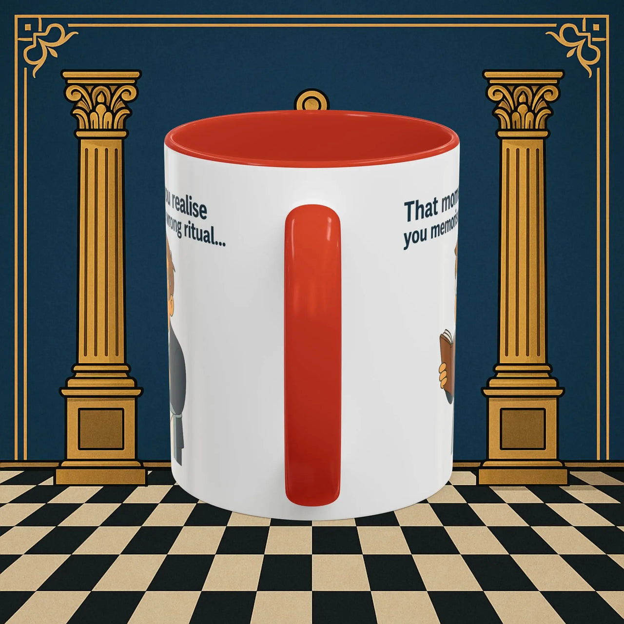 Masonic Mugs Ready to Go – Wrong Ritual (Accent Coloured 11oz Mug) Printify