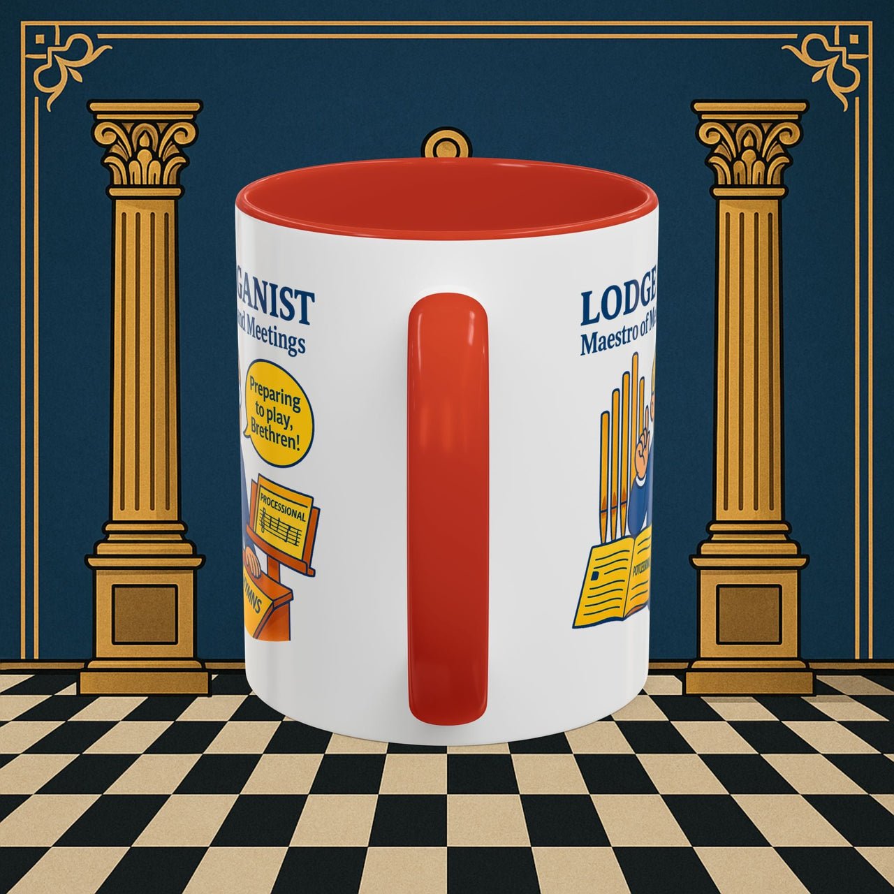 Masonic Mugs - Maestro of Melodies - Organist Printify