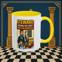 Masonic Mugs - Feeding Freemasonry's Fellowship - Steward Printify