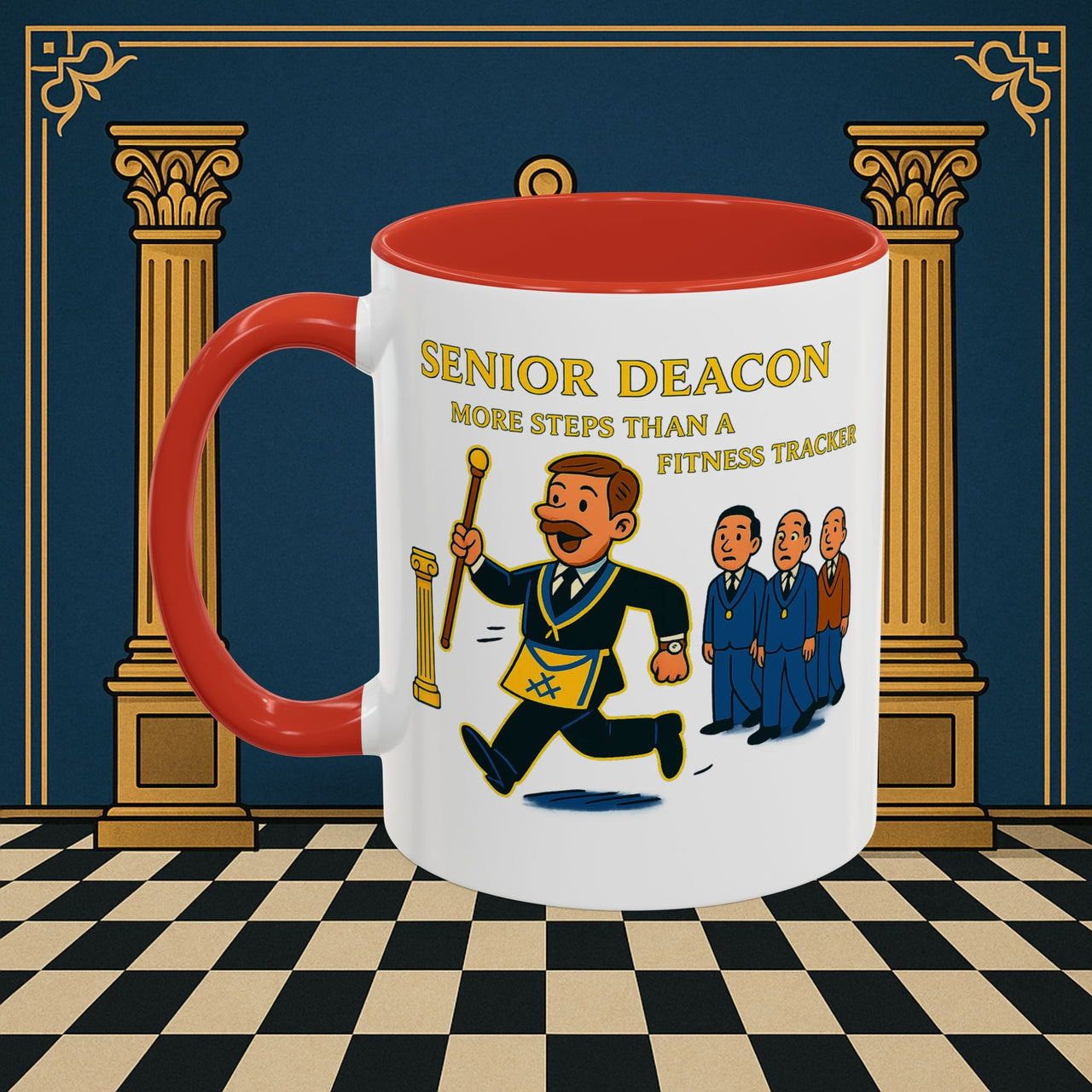Masonic Mugs - Stepping Out - Senior Deacon Printify