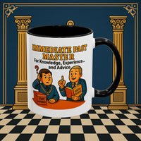 Masonic Mugs - Accent Coloured 11oz Mug - Wisdom Transfer Printify