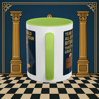 Masonic Mugs Ready to Go – Learn Your Ritual (Accent Coloured 11oz Mug) Printify