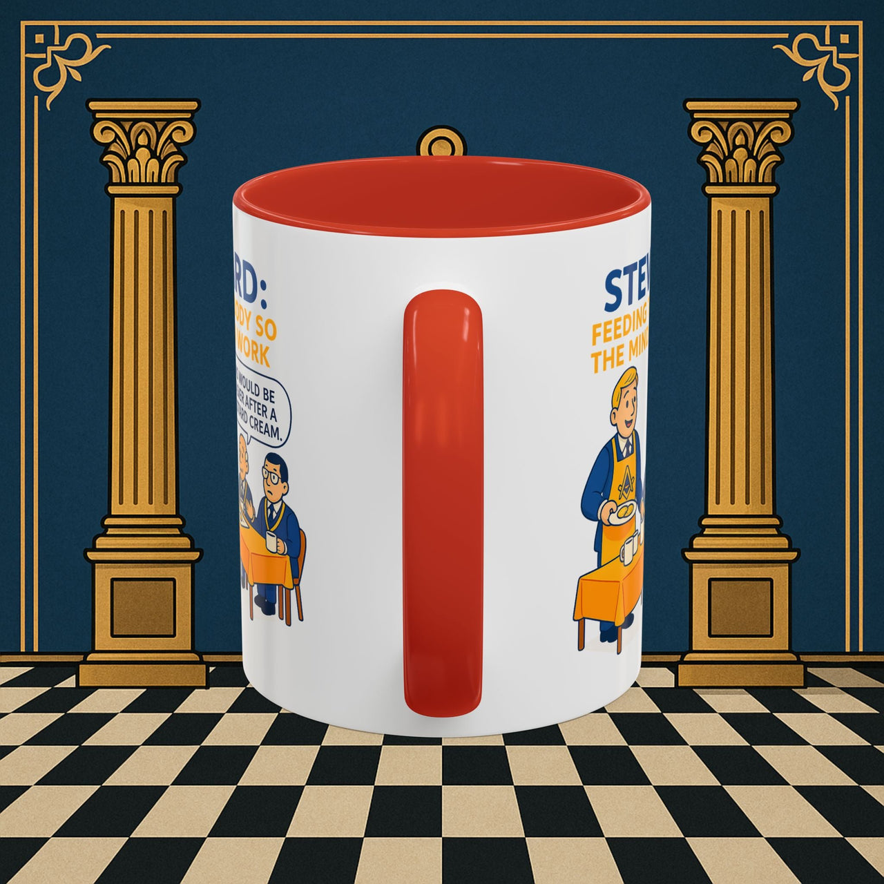 Masonic Mugs - Refreshment of Reason - Steward Printify