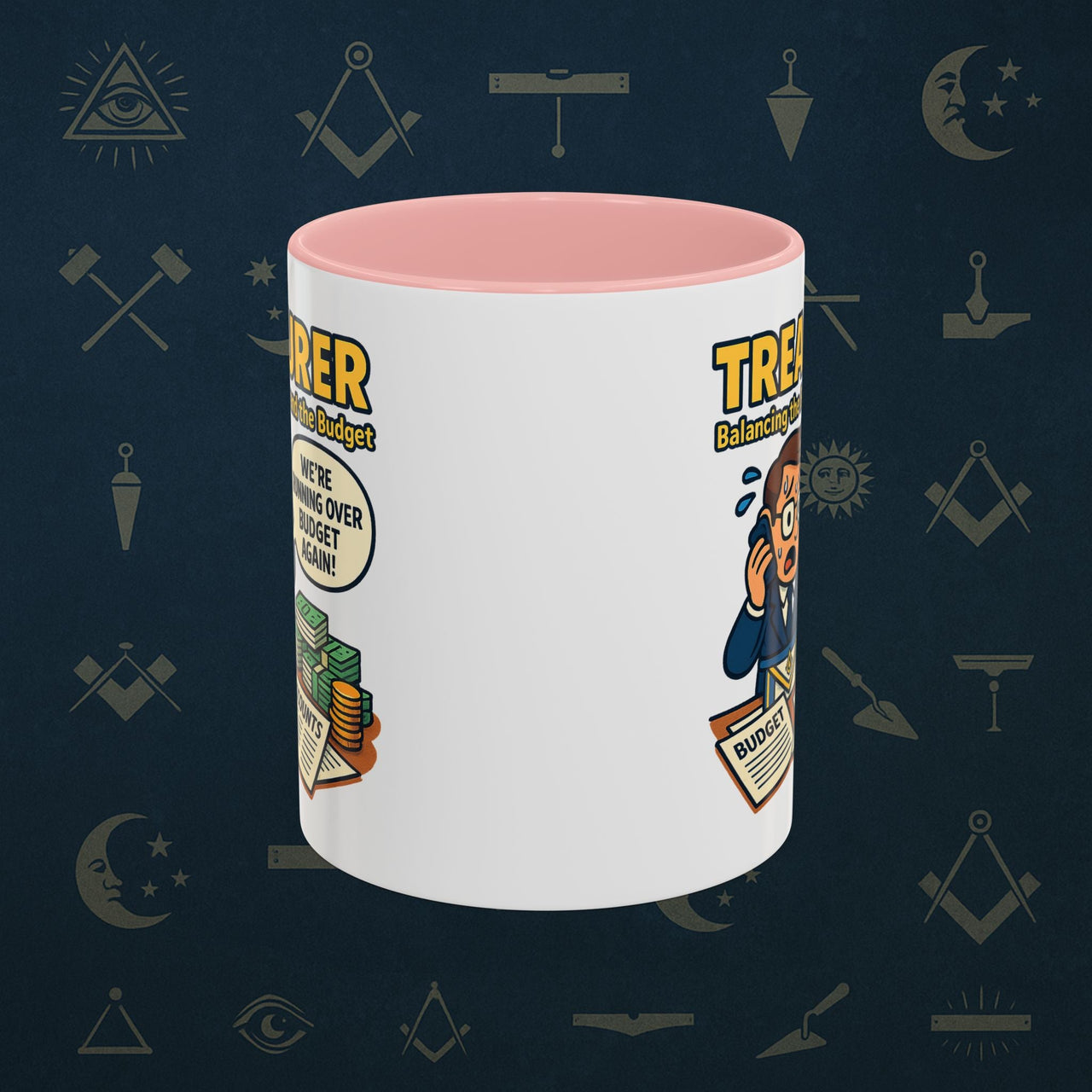 Masonic Mugs - Budget Blues - Treasurer Printify