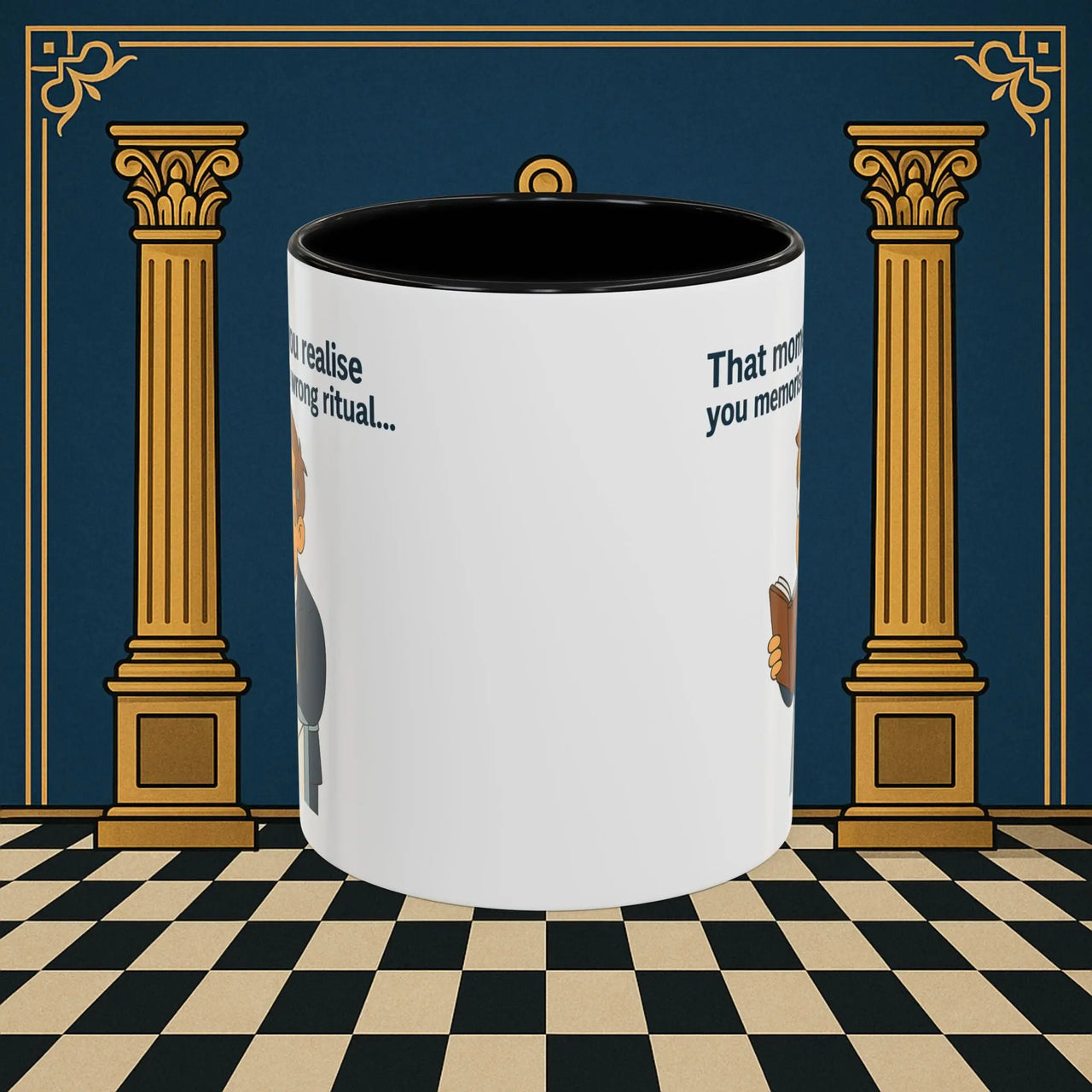 Masonic Mugs Ready to Go – Wrong Ritual (Accent Coloured 11oz Mug) Printify