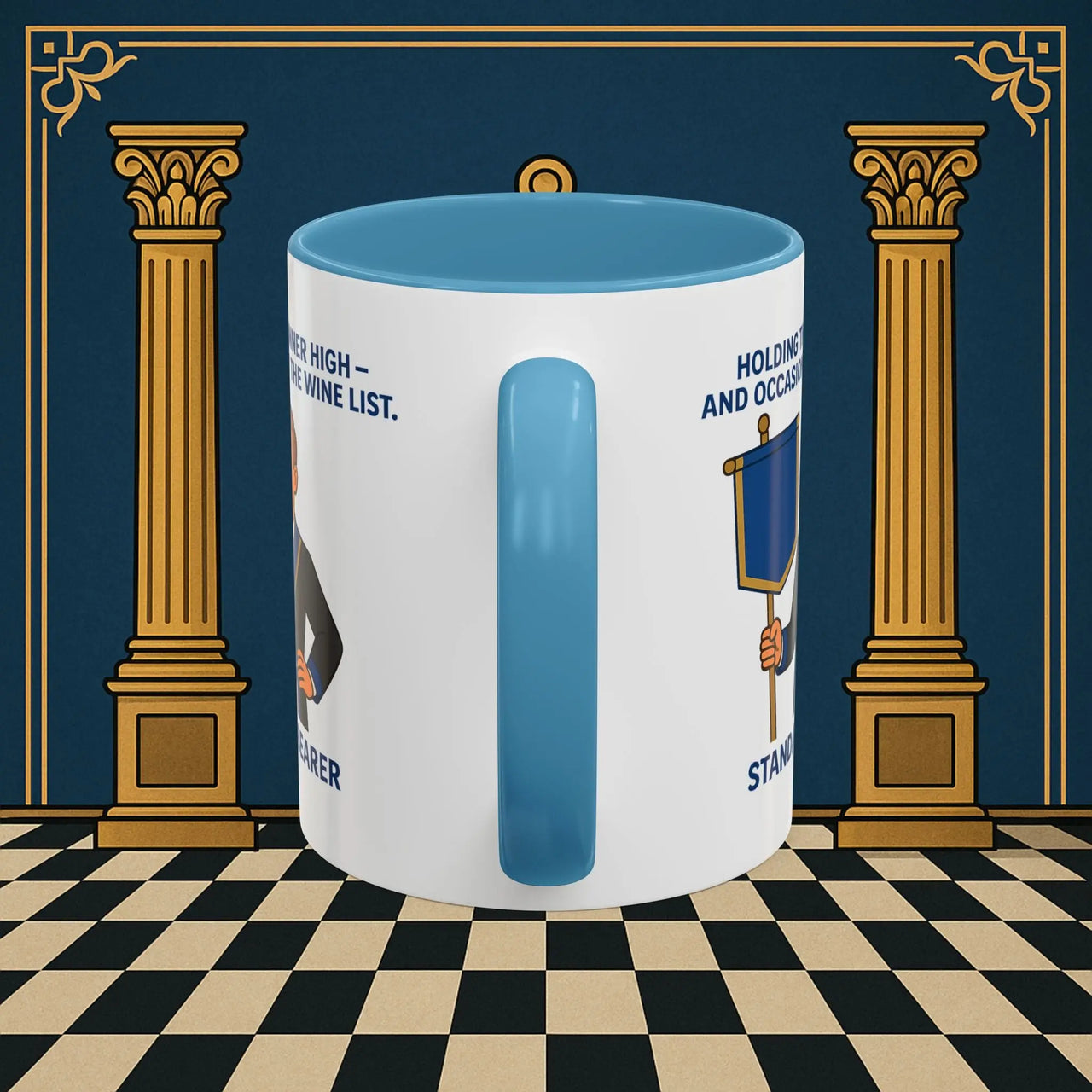 Masonic Mugs - Banner and Barrel - Provincial Standard Bearer Printify