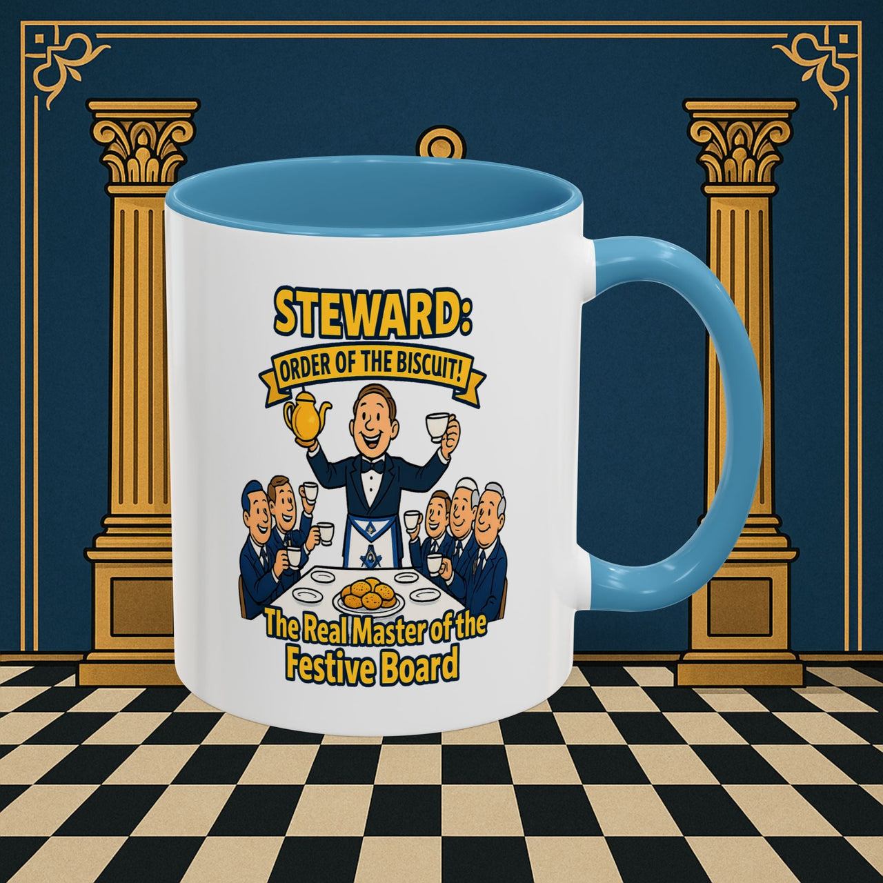 Masonic Mugs - Masonic Tea Party - Steward Printify