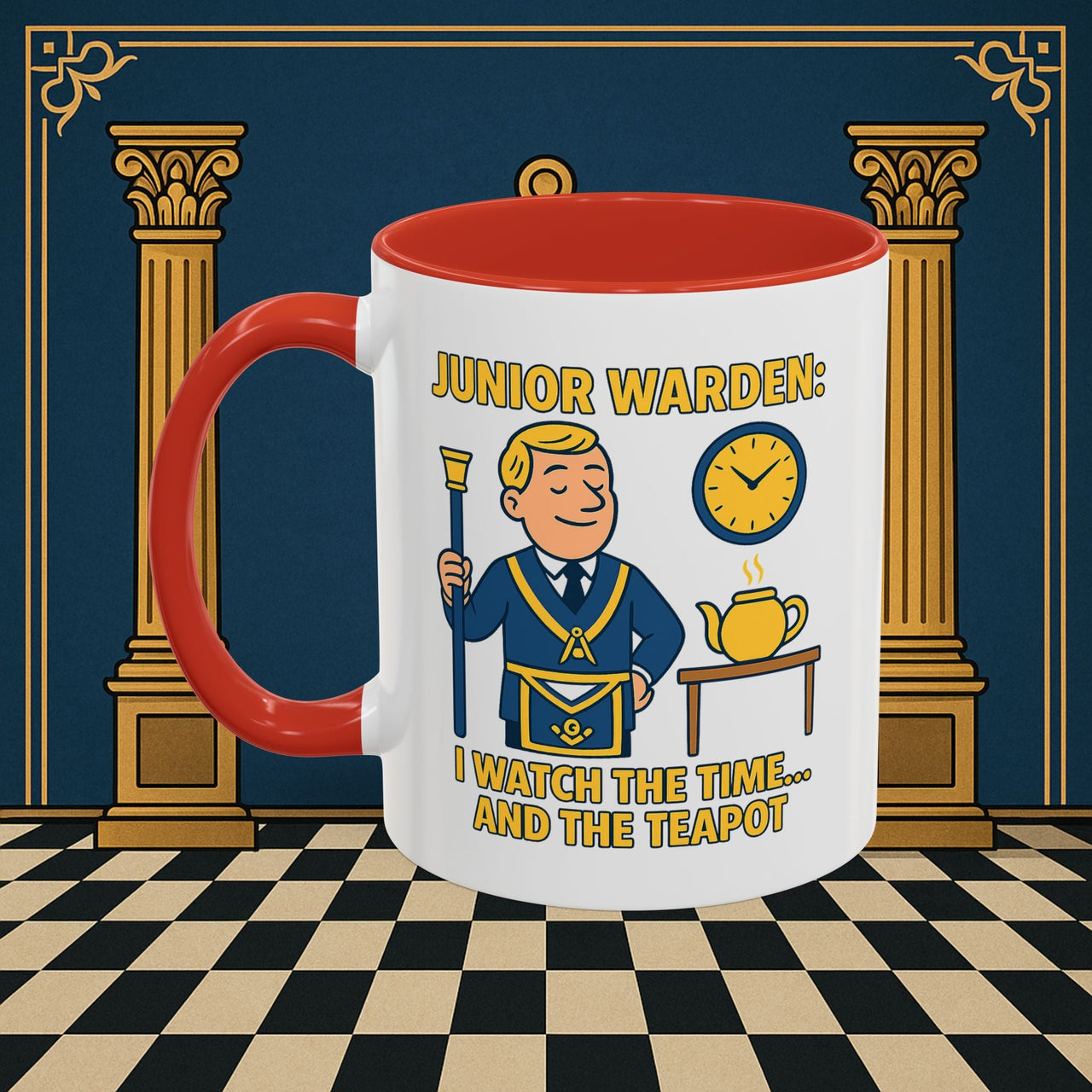 Masonic Mugs - Masonic Moments: Lodge Officer's Tea Time, Junior Warden Printify