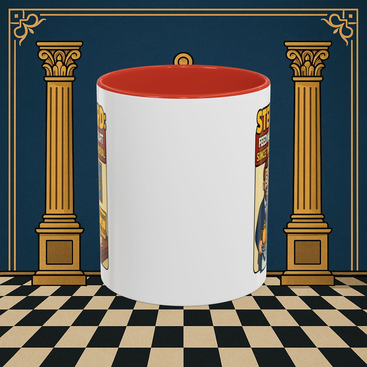 Masonic Mugs - Feeding Freemasonry's Fellowship - Steward Printify
