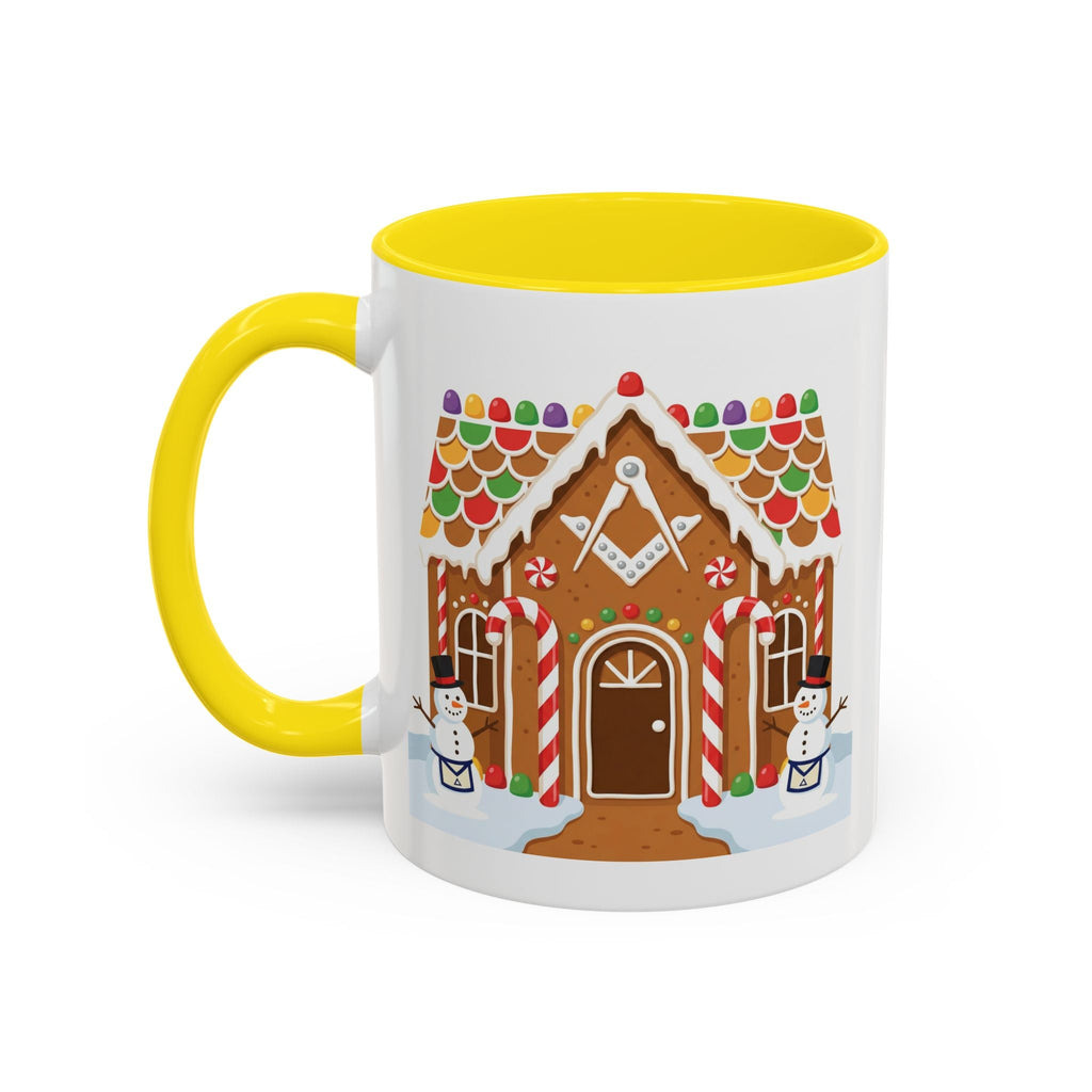 Masonic Gingerbread House — Festive Freemason Holiday Ugly Sweater Design Printify
