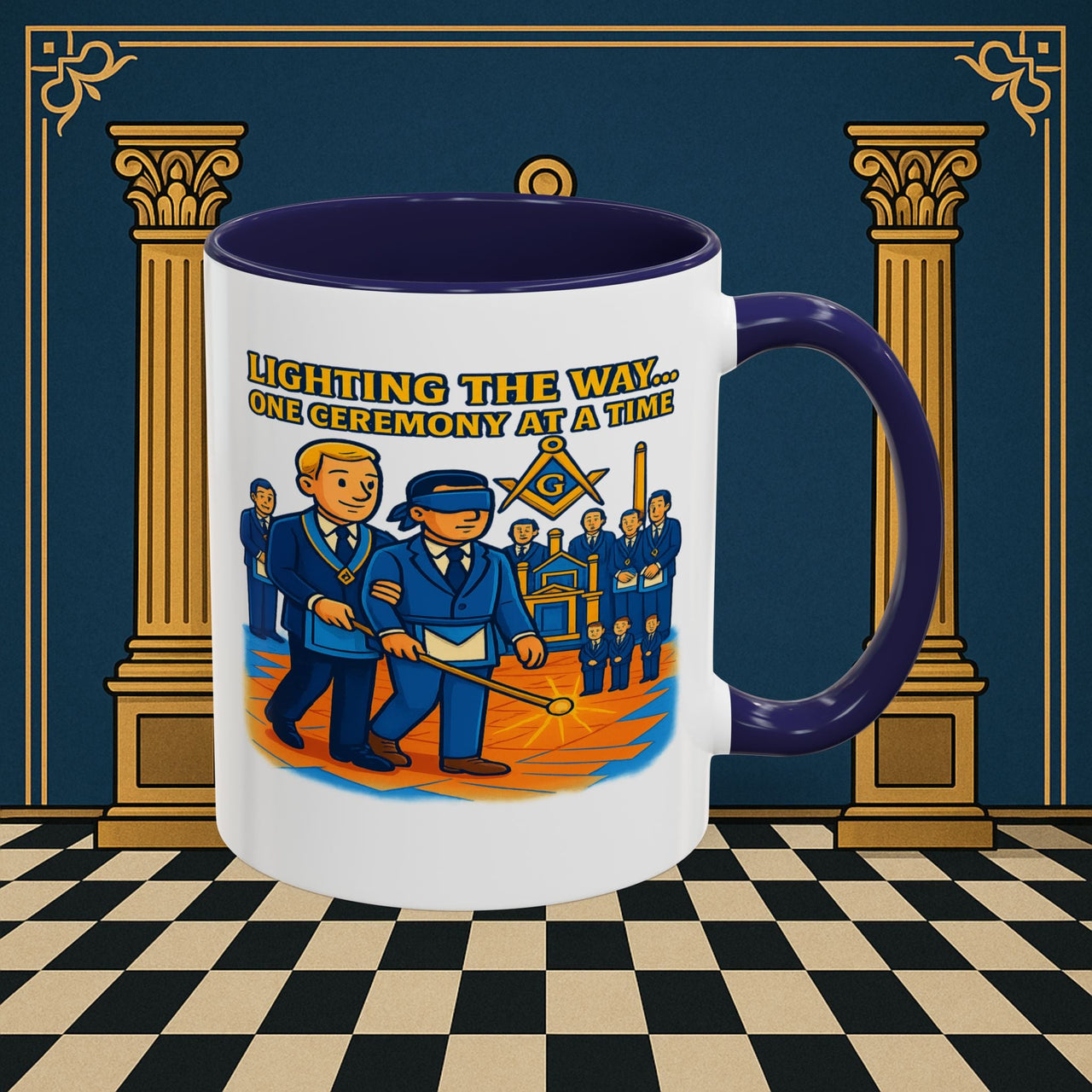 Masonic Mugs - Illuminated Brotherhood - Senior Deacon Printify