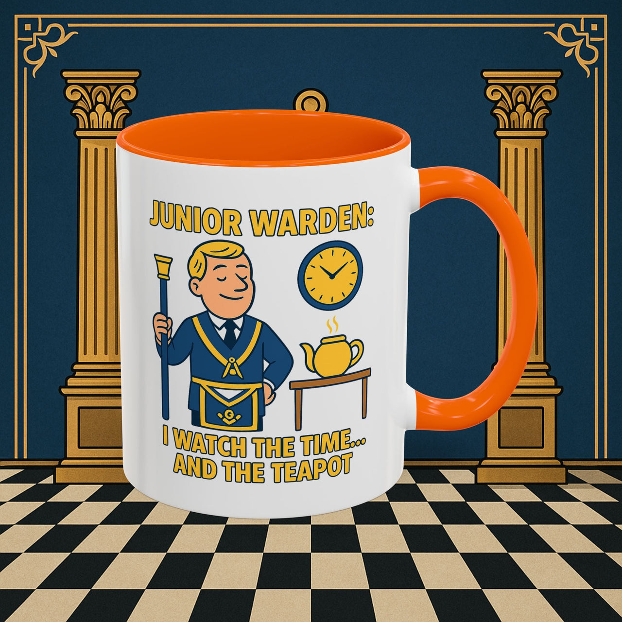Masonic Mugs - Masonic Moments: Lodge Officer's Tea Time, Junior Warden Printify
