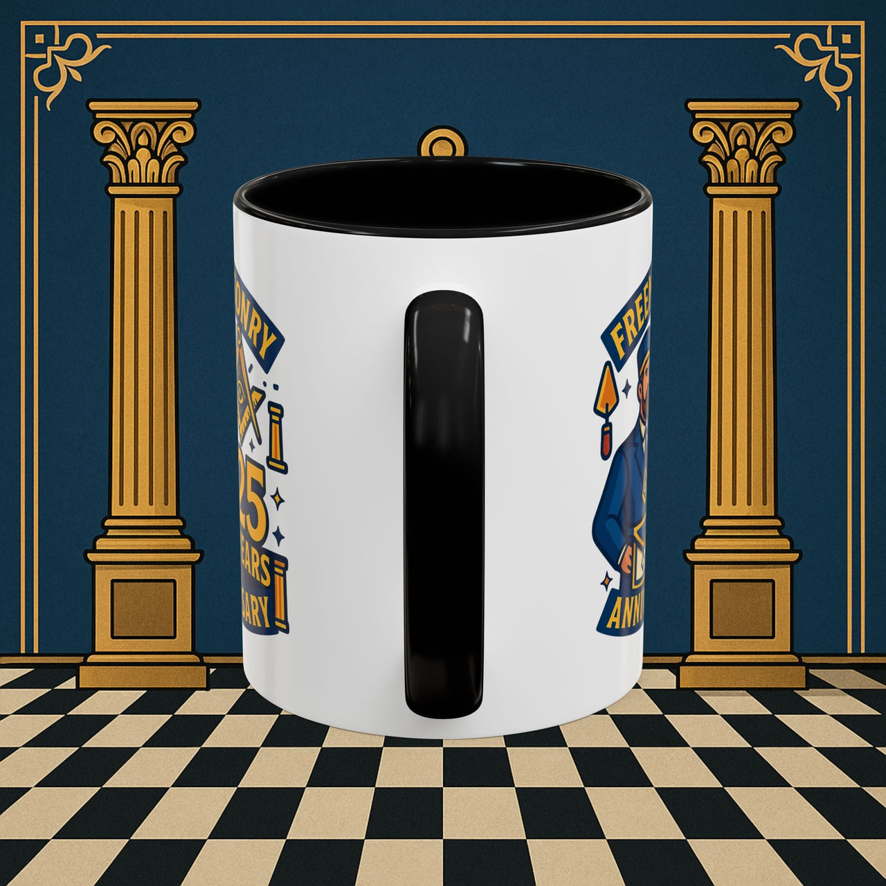 Masonic Mugs - Masonic Legacy - 25 years anniversary Printify
