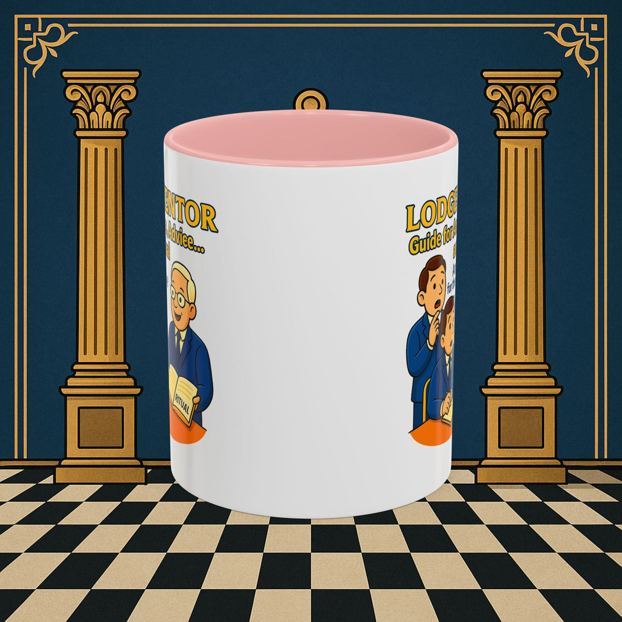 Masonic Mugs - Lodge Mentor: Fraternal Ritual Guidance, Lodge Mentor Printify