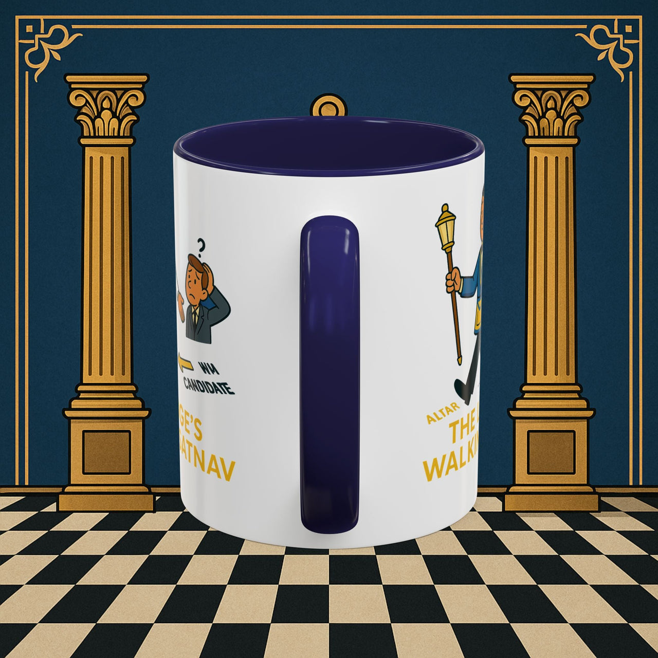 Masonic Mugs - The Lodge's Walking Satnav - Senior Deacon Printify