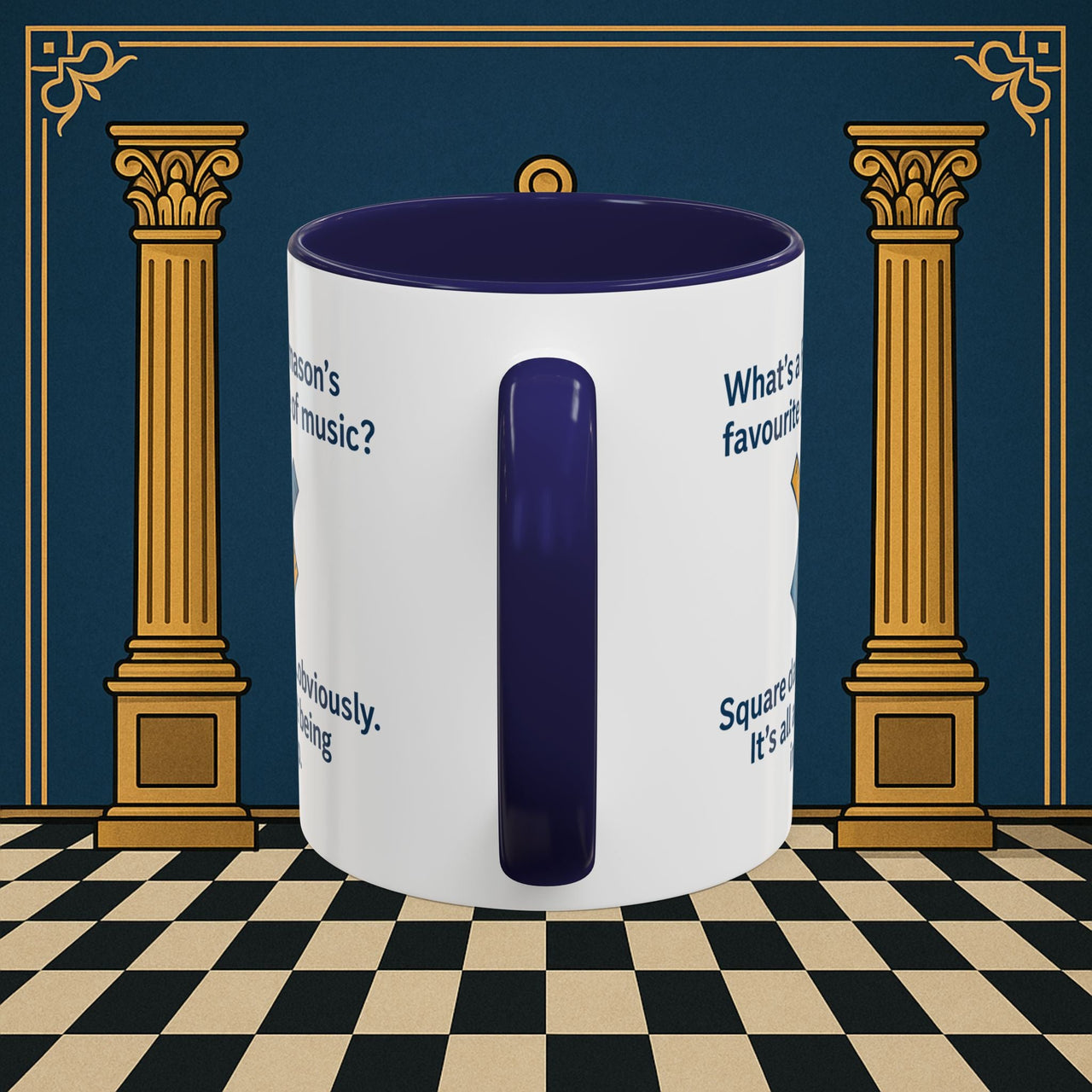 Masonic Mugs Ready to Go – Favourite Type of Music (Accent Coloured 11oz Mug) Printify