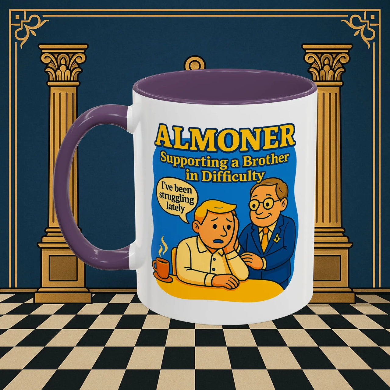 Masonic Mugs - Almoner's Assist - Almoner Printify