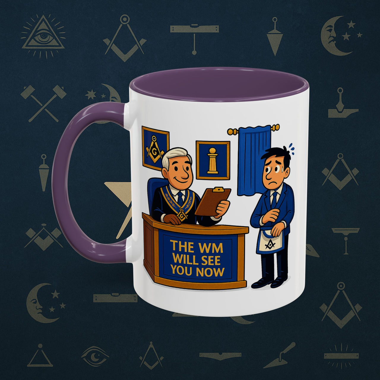 Masonic Mugs - The Masonic Moment - Worshipful Master Printify
