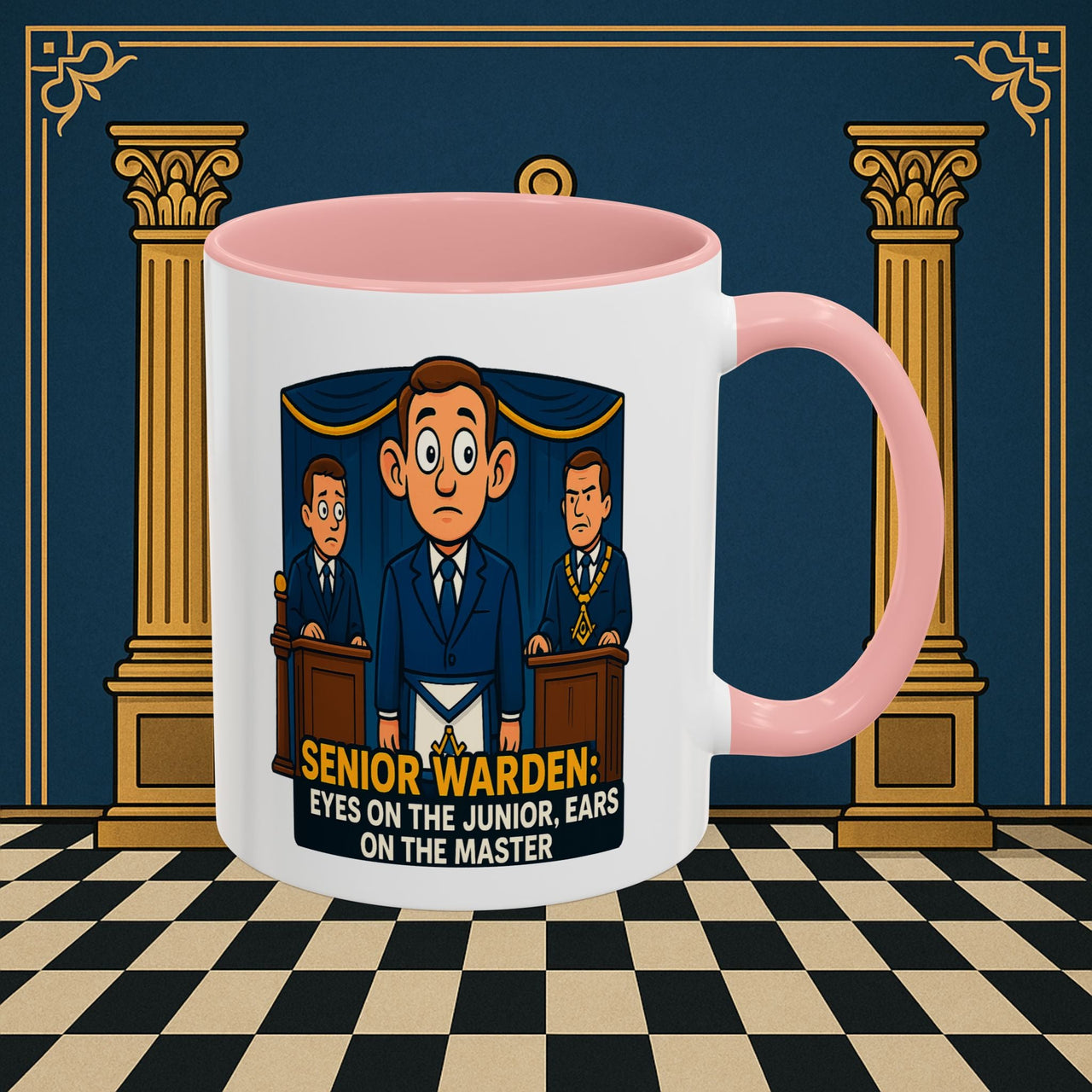 Masonic Mugs - Masonic Watchfulness - Senior Warden Printify