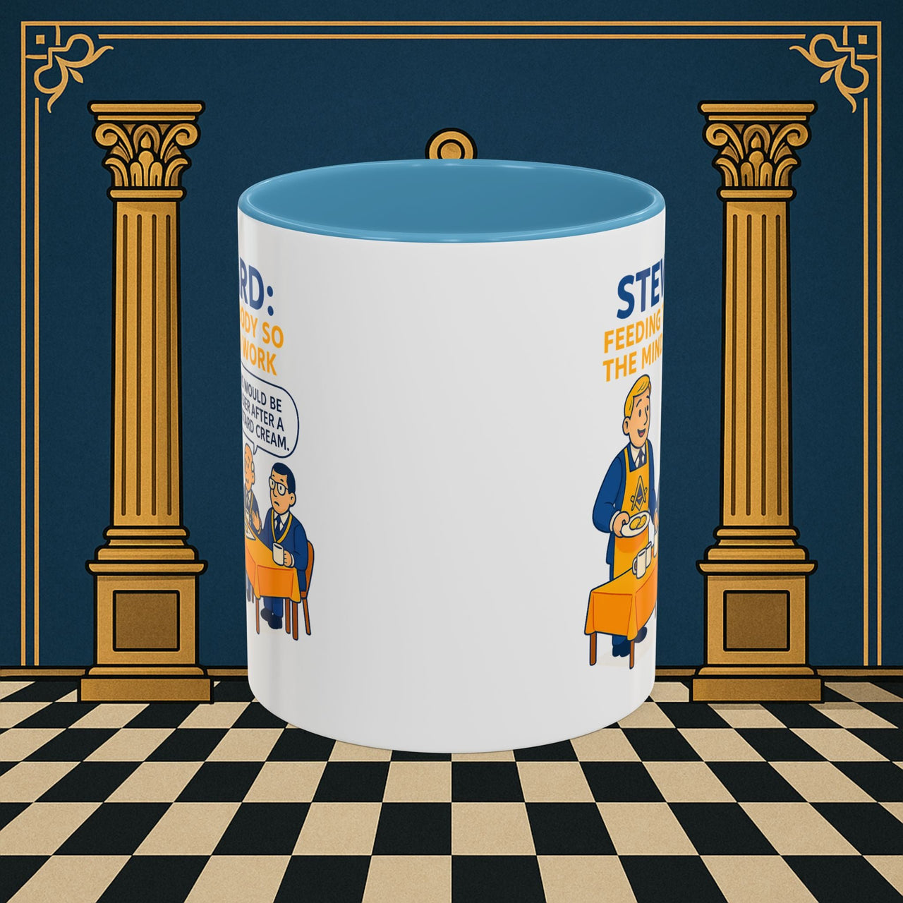 Masonic Mugs - Refreshment of Reason - Steward Printify