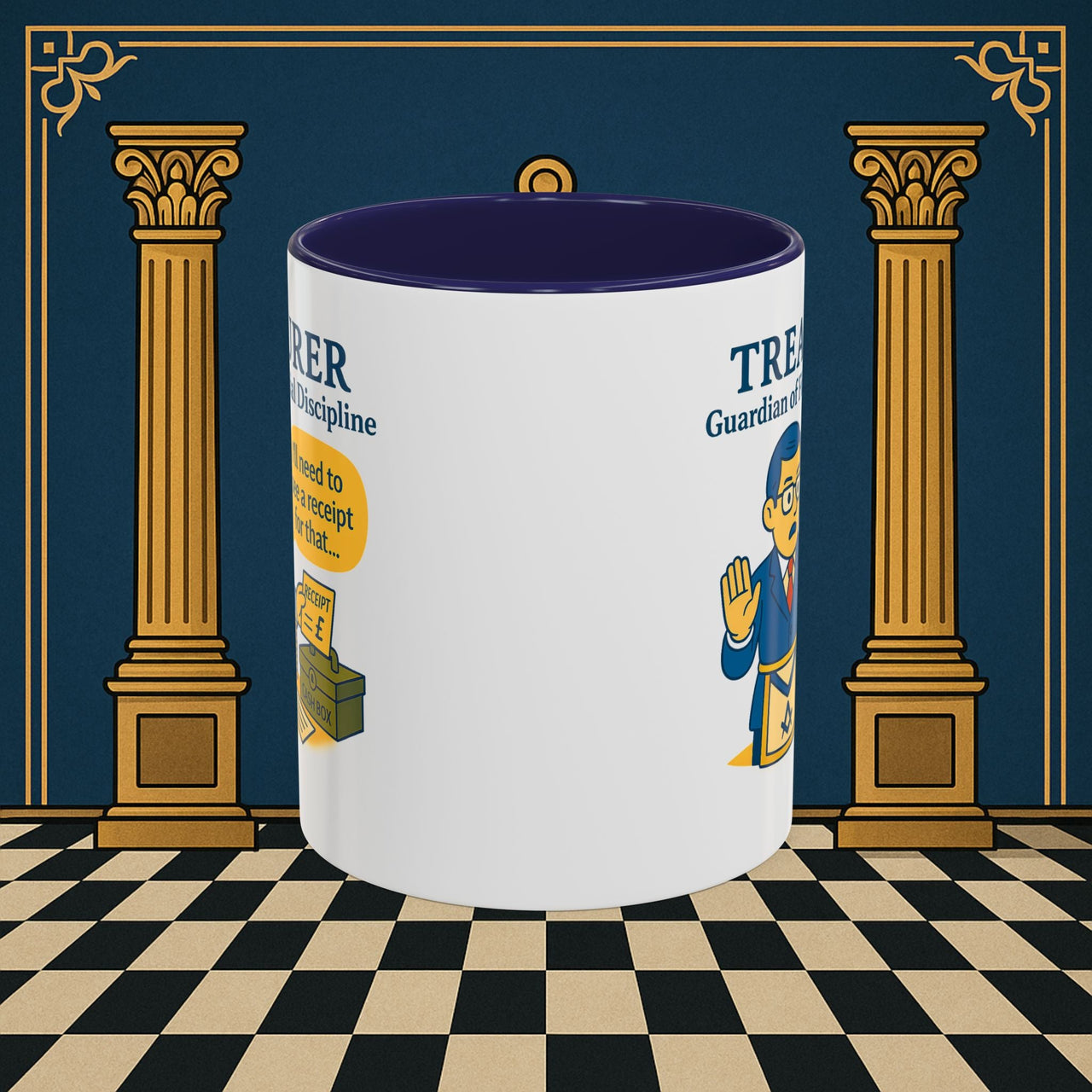 Masonic Mugs - Treasurer's Tally - Treasurer Printify