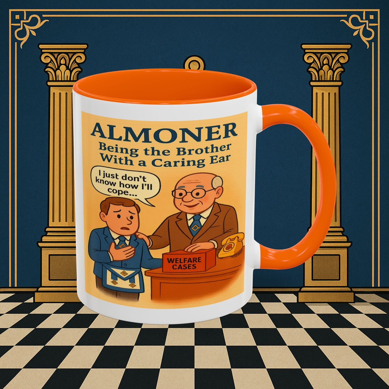 Masonic Mugs - Brotherly Welfare - Almoner Printify